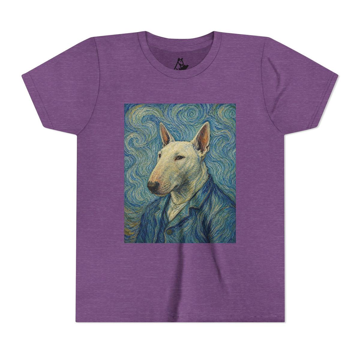 Bull Terrier Self-Portrait — after Vincent van Gogh, 1889 | Youth Tee