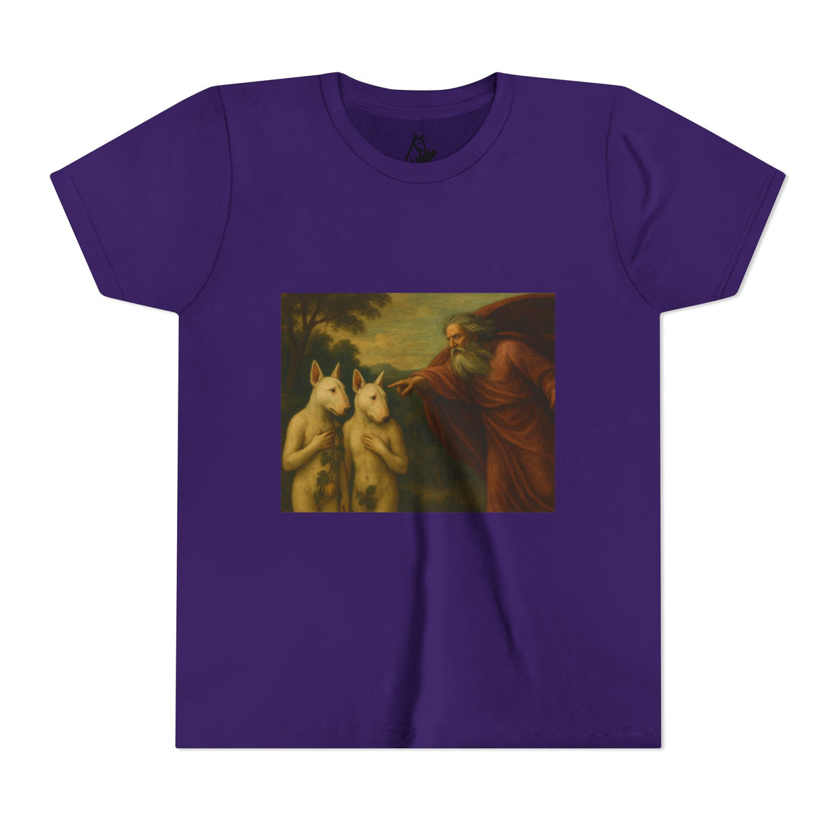 Bull Terrier The Rebuke of Adam and Eve — after Domenichino, 1626 | Youth Tee