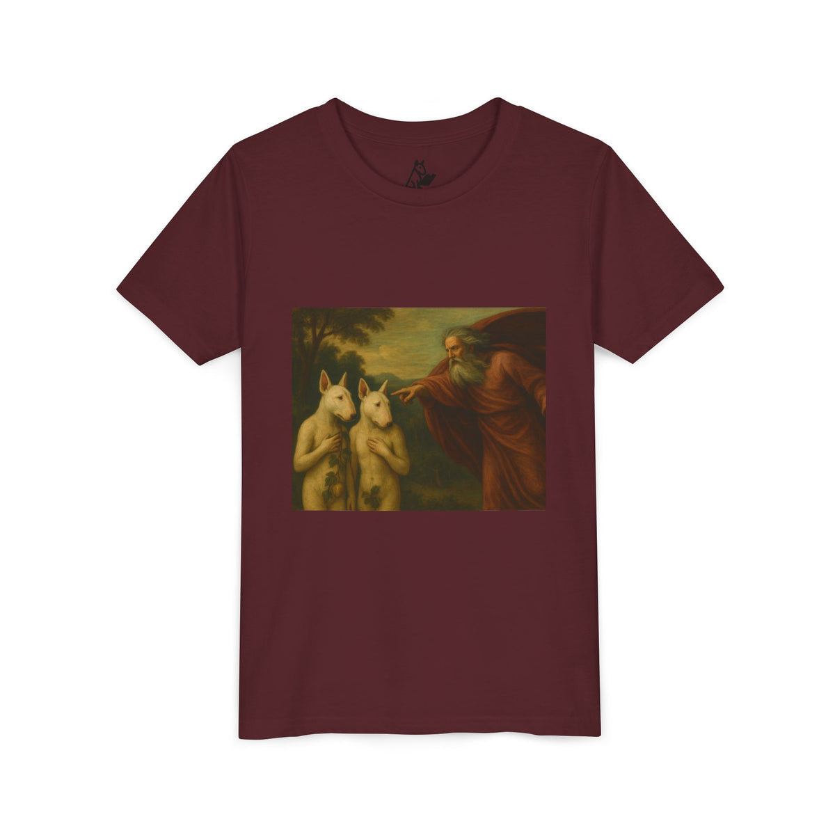 Bull Terrier The Rebuke of Adam and Eve — after Domenichino, 1626 | Youth Tee