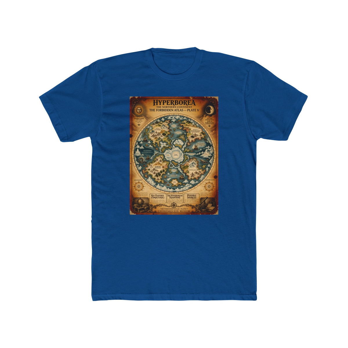 Hyperborea, The Forbidden Atlas Plate V | Unisex Cotton Crew Tee