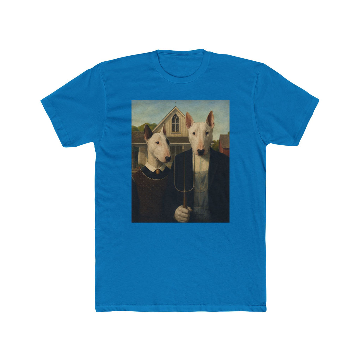 Bull Terrier American Gothic — after Grant Wood, 1930 | Tee