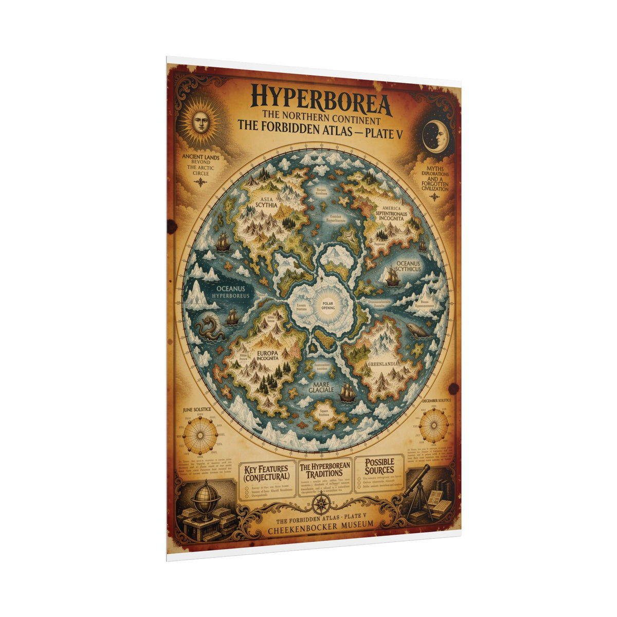 Hyperborea, The Forbidden Atlas Plate V | Poster
