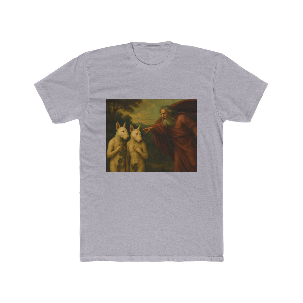 Bull Terrier The Rebuke Of Adam And Eve — after Domenichino, 1626 | Tee