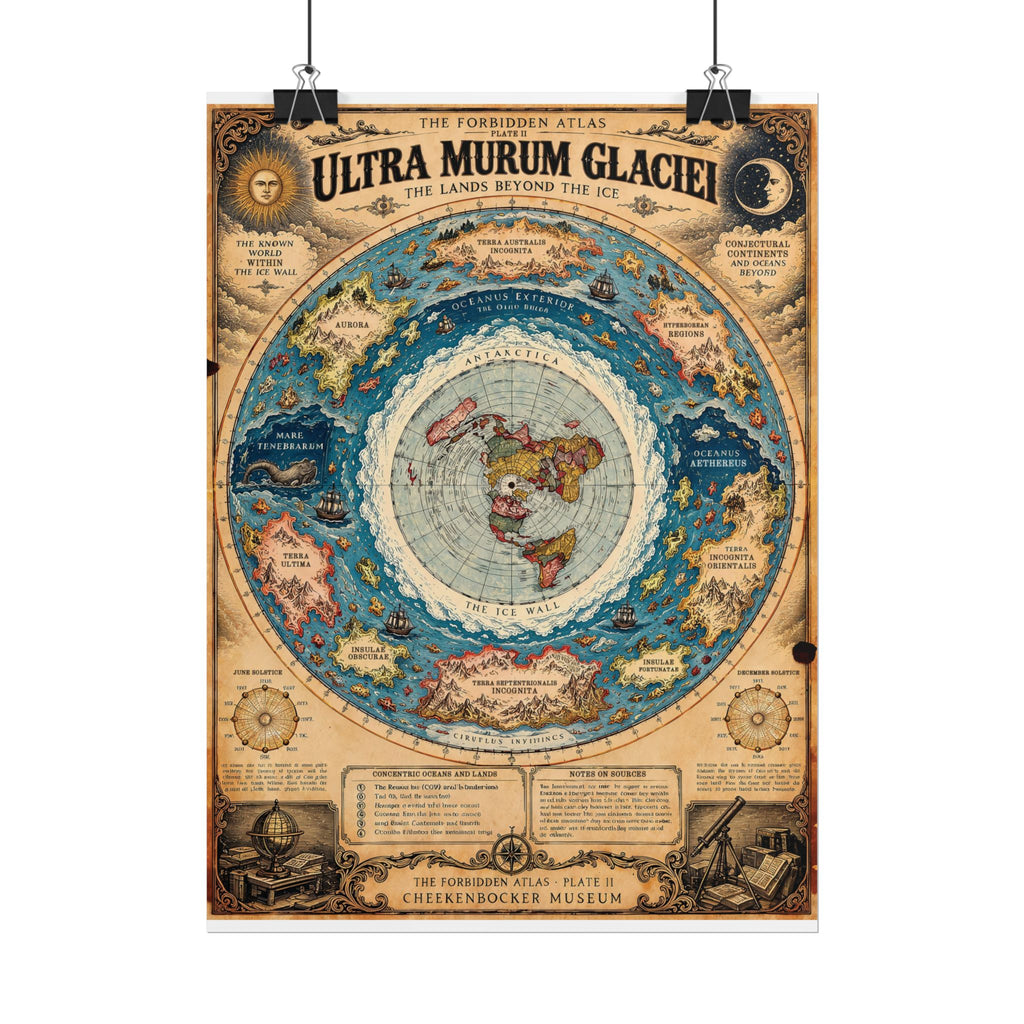 Ultra Murum Glaciei, The Forbidden Atlas Plate II | Poster