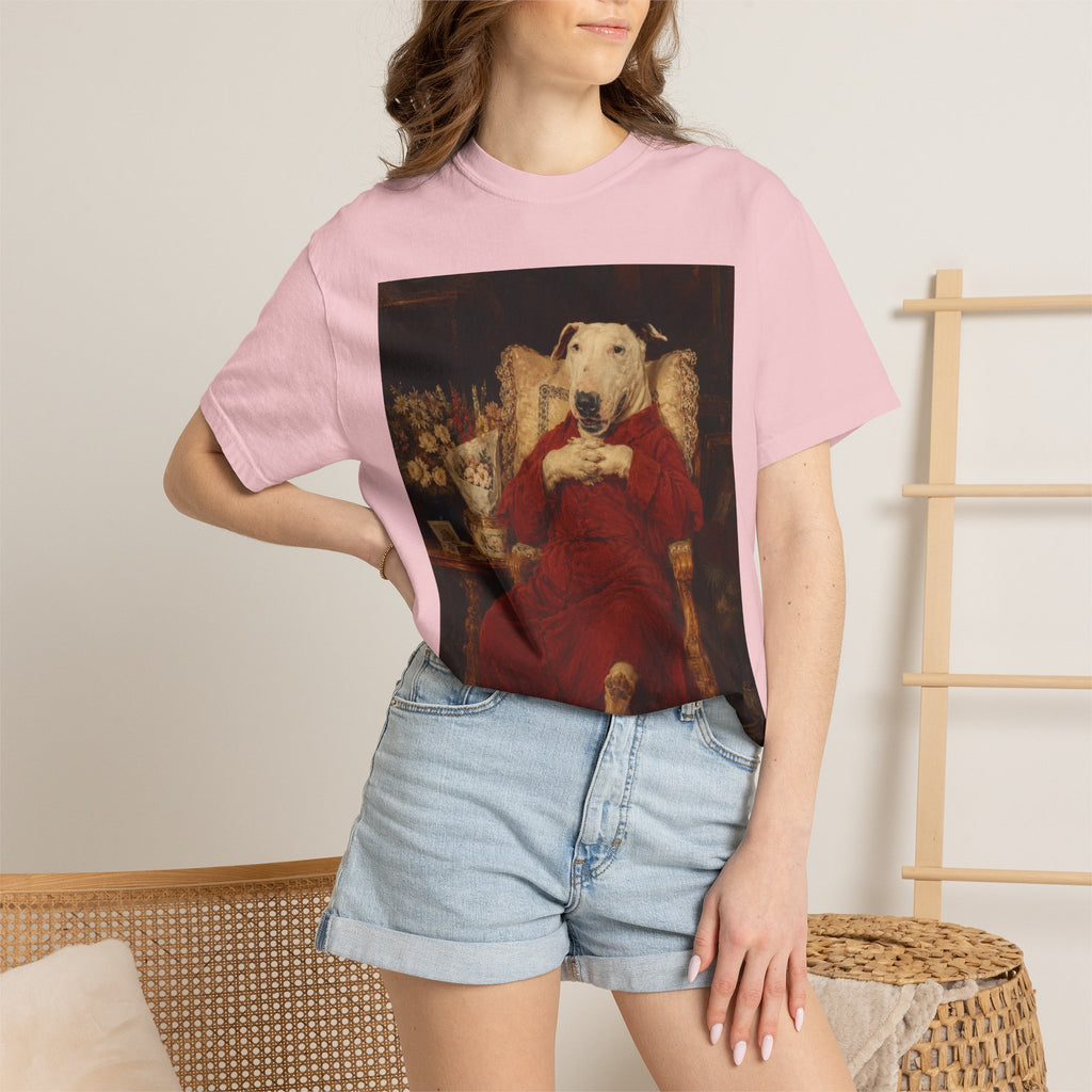 Bull Terrier A Happy Birthday — after Antonio Casanova y Estorach, c.1890 | Garment-Dyed Tee