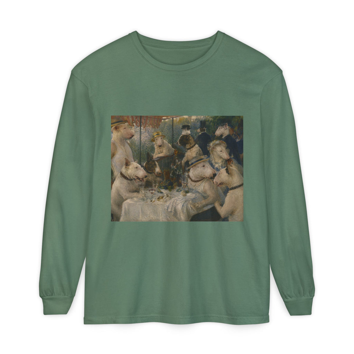Bull Terrier Luncheon of the Boating Party — after Pierre-Auguste Renoir, 1881 | Long Sleeve