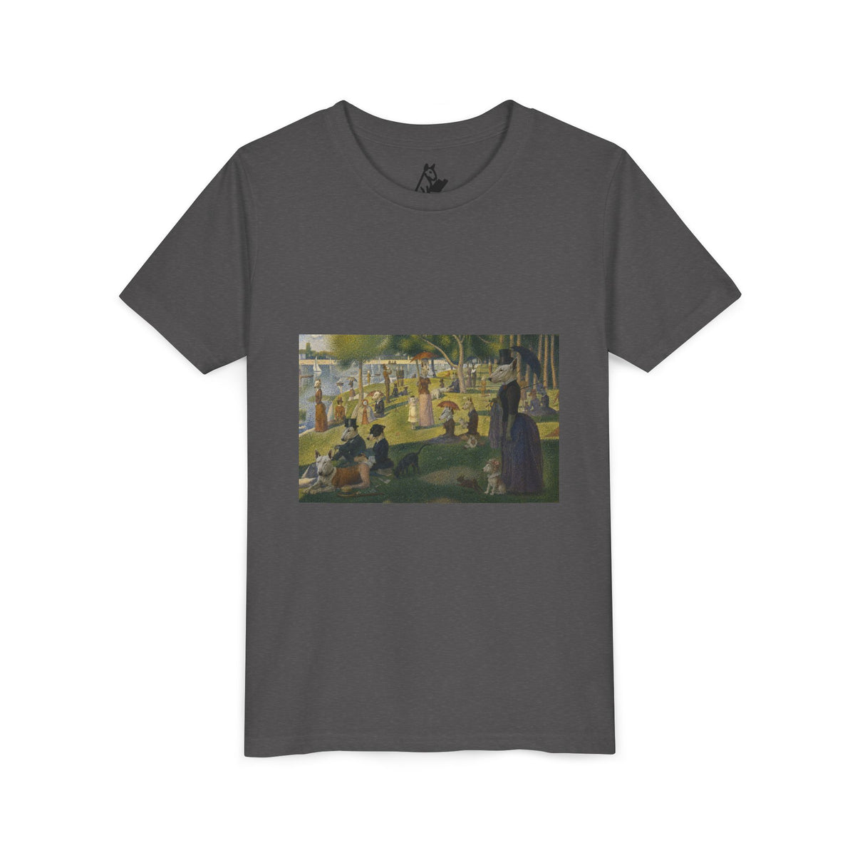 Bull Terrier A Sunday Afternoon on La Grande Jatte — after Georges Seurat, 1886 | Youth Tee