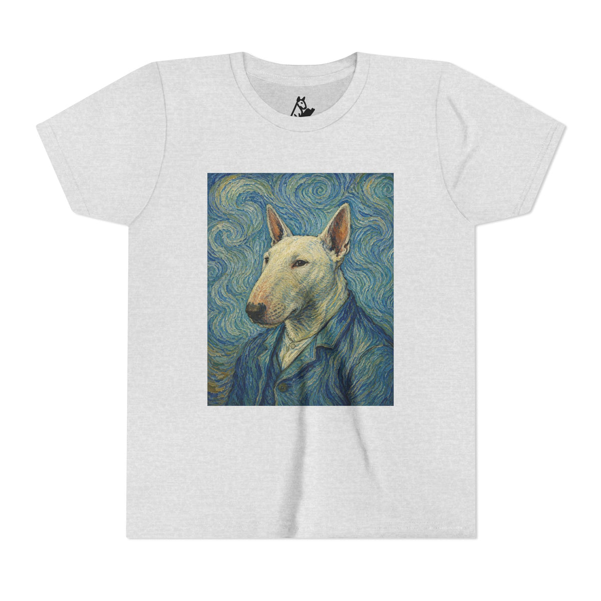 Bull Terrier Self-Portrait — after Vincent van Gogh, 1889 | Youth Tee