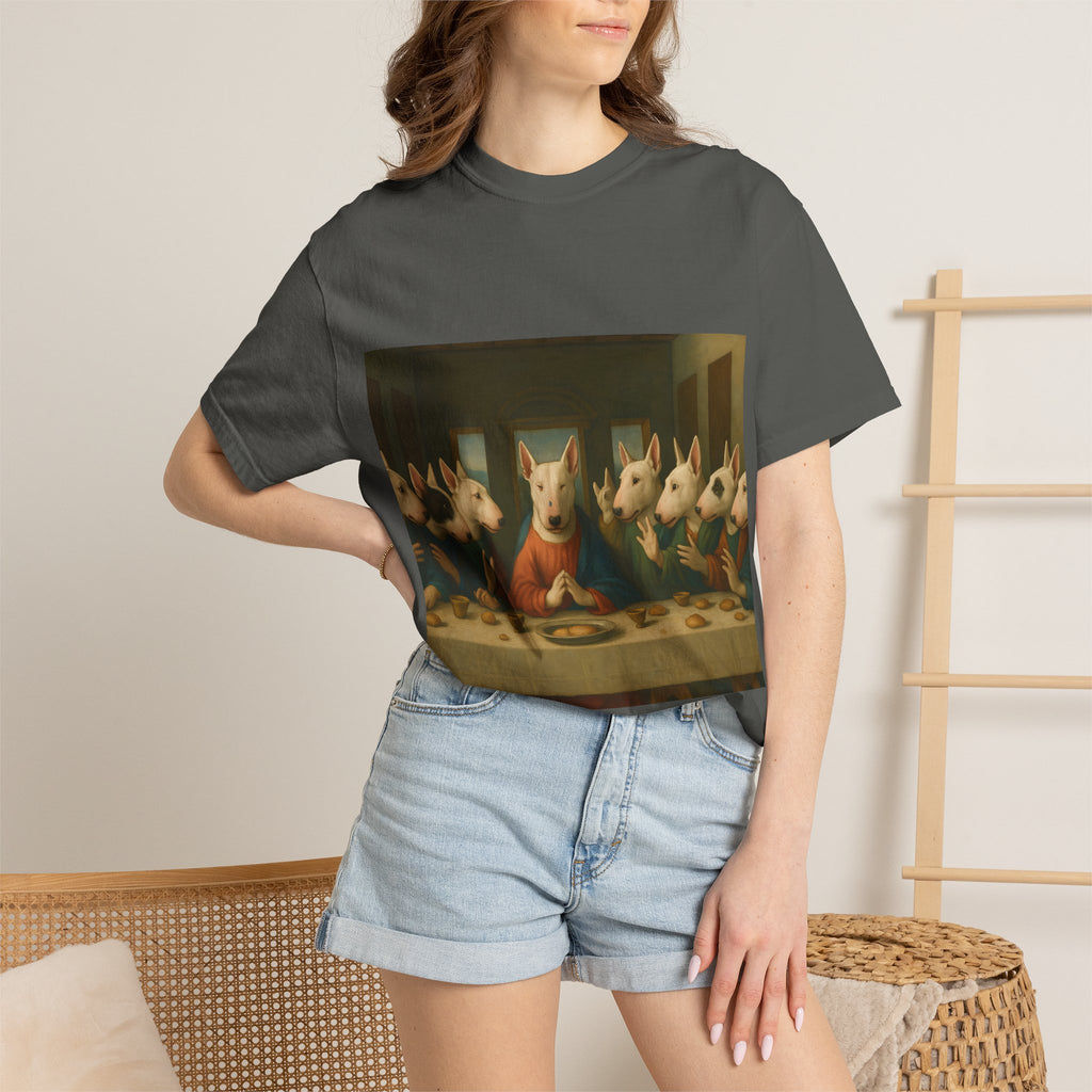 Bull Terrier The Last Supper — after Leonardo da Vinci, 1498 | Garment-Dyed Tee
