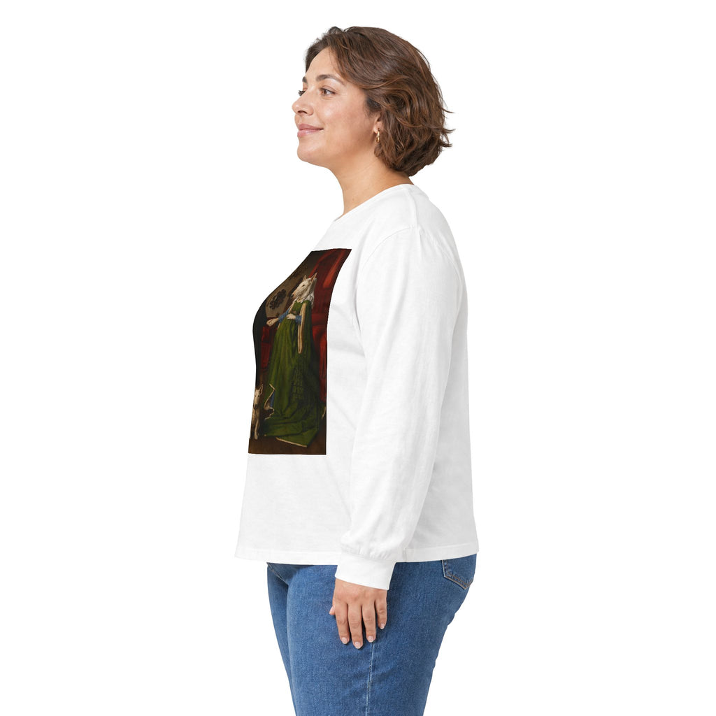Bull Terrier The Arnolfini Portrait — after Jan van Eyck, 1434 | Long Sleeve