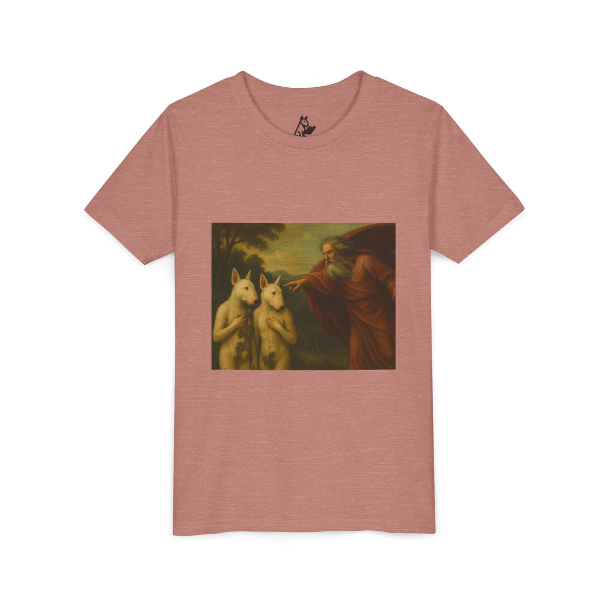 Bull Terrier The Rebuke of Adam and Eve — after Domenichino, 1626 | Youth Tee