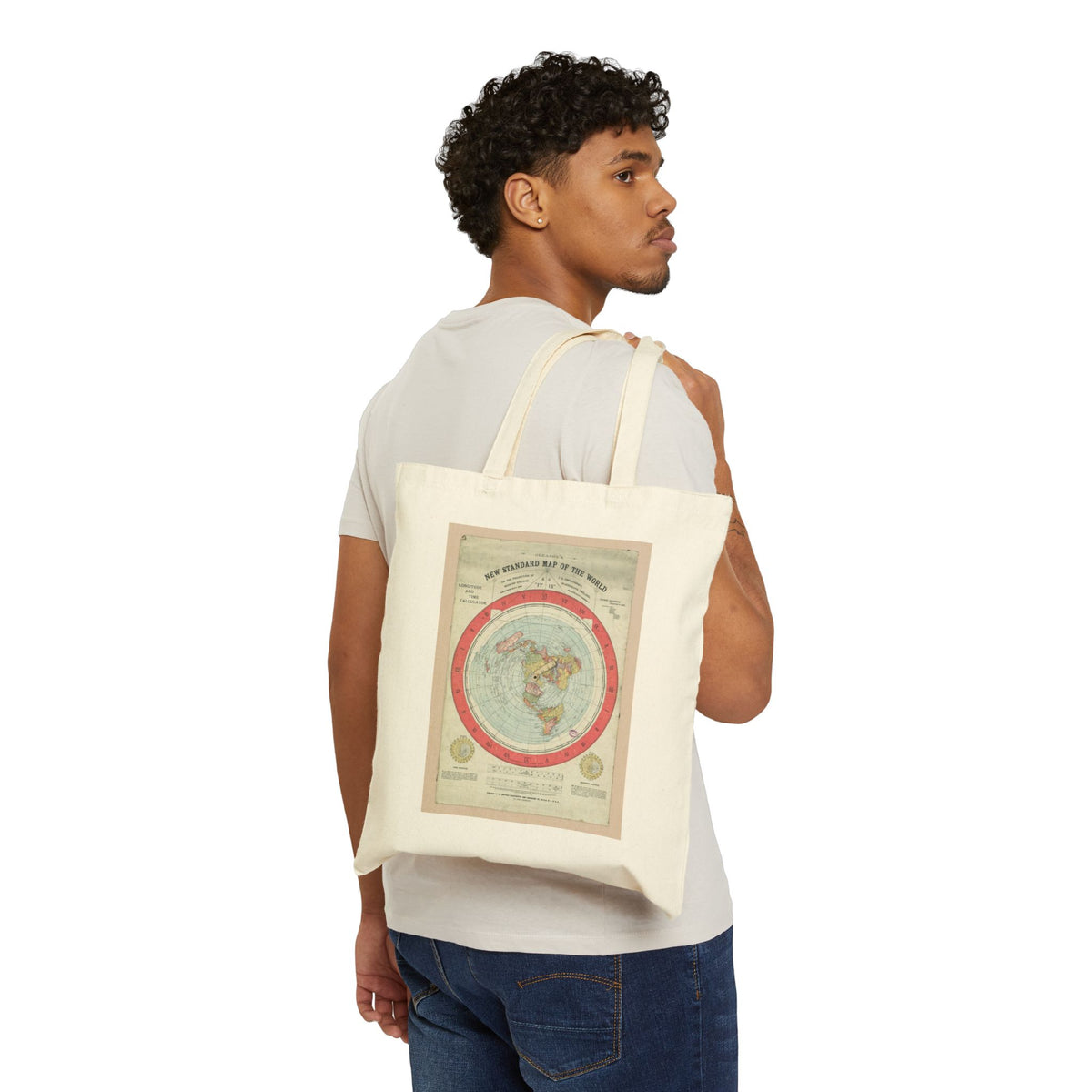 Gleason's New Standard Map of the World, 1892 | Canvas Tote