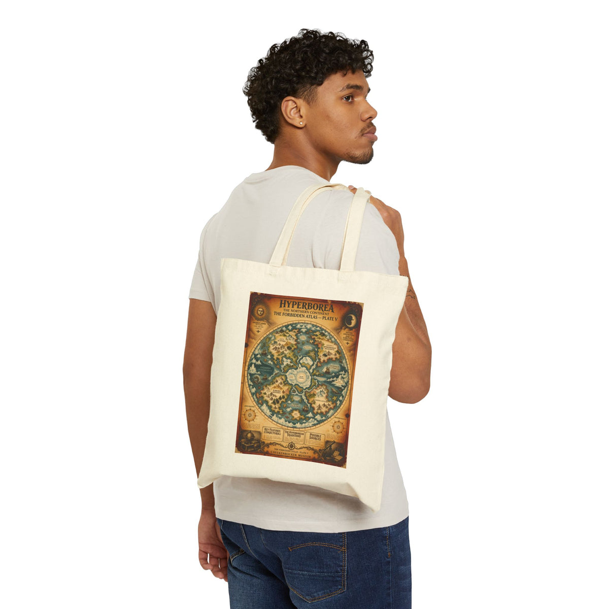Hyperborea, The Forbidden Atlas Plate V | Canvas Tote