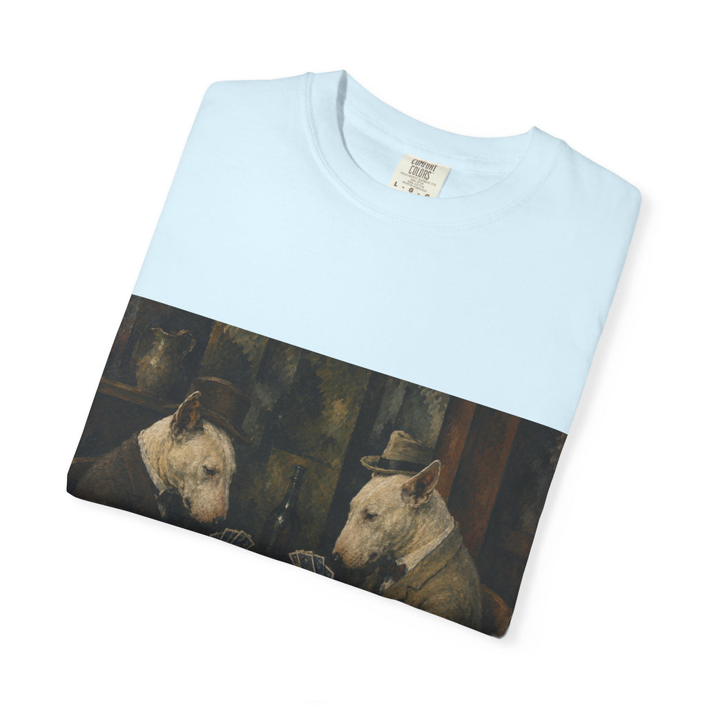 Bull Terrier The Card Players — after Paul Cezanne, c.1895 | Garment-Dyed Tee