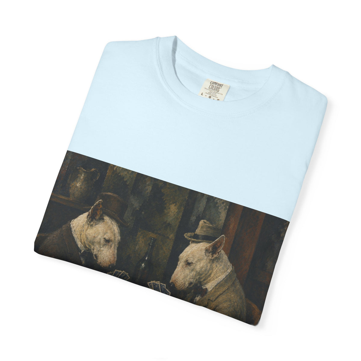 Bull Terrier The Card Players — after Paul Cezanne, c.1895 | Garment-Dyed Tee