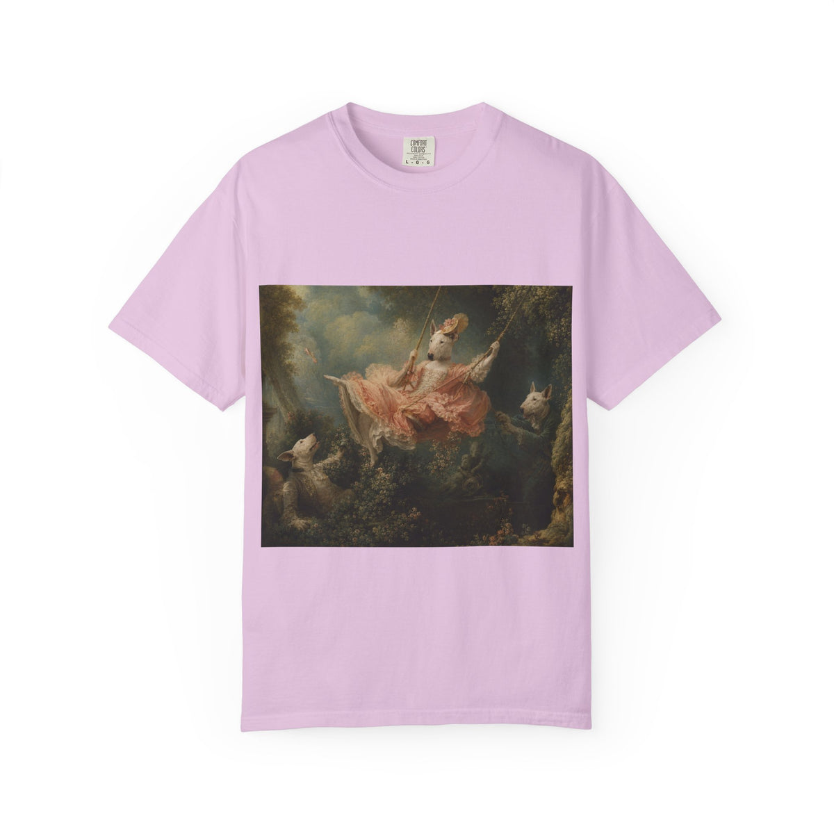 Bull Terrier The Swing — after Jean-Honore Fragonard, 1767 | Garment-Dyed Tee