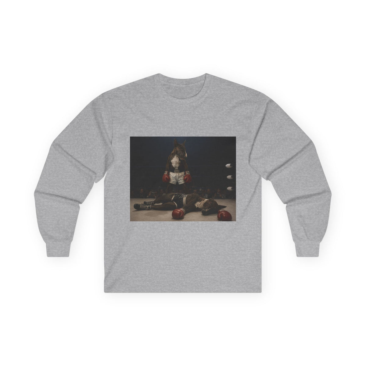 Bull Terrier Mona Lisa — after Leonardo da Vinci, c.1503 | Long Sleeve