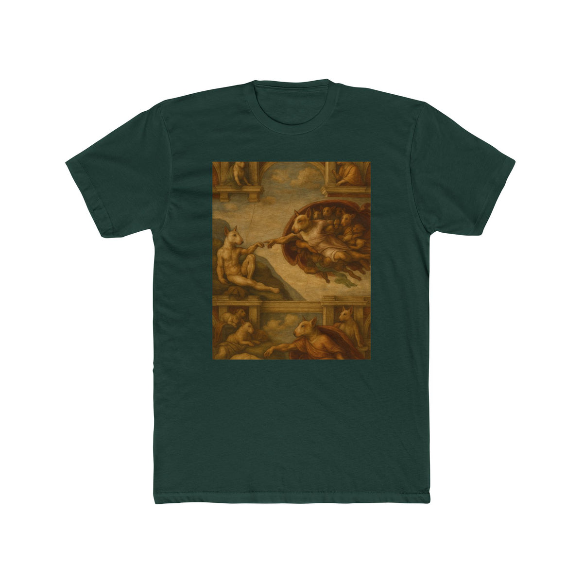 Bull Terrier The Creation Of Adam — after Michelangelo, 1512 | Tee