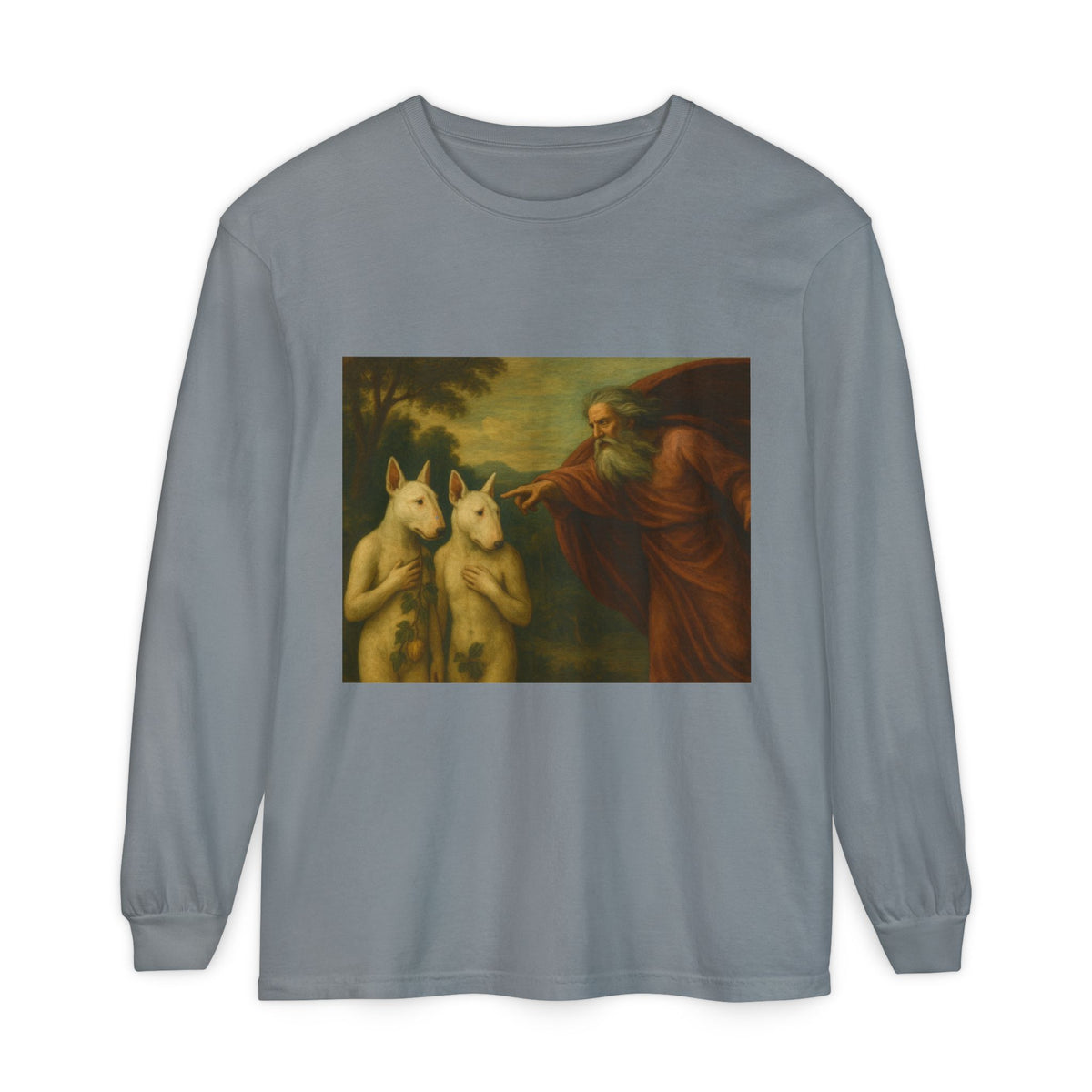 Bull Terrier The Rebuke of Adam and Eve — after Domenichino, 1626 | Long Sleeve