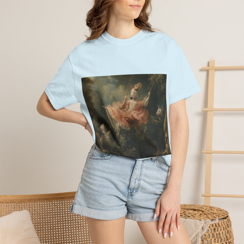 Bull Terrier The Swing — after Jean-Honore Fragonard, 1767 | Garment-Dyed Tee