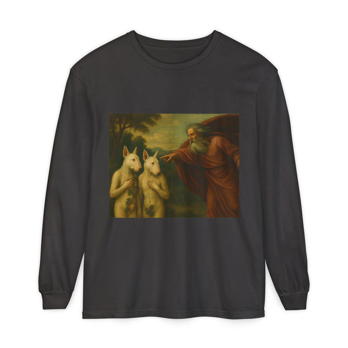 Bull Terrier The Rebuke of Adam and Eve — after Domenichino, 1626 | Long Sleeve