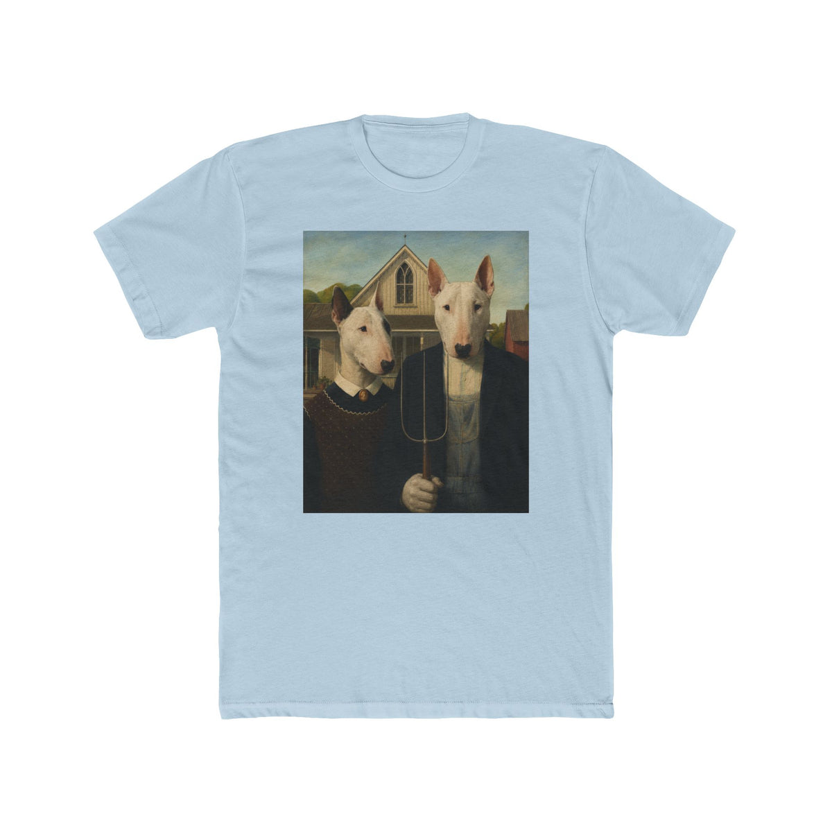 Bull Terrier American Gothic — after Grant Wood, 1930 | Tee