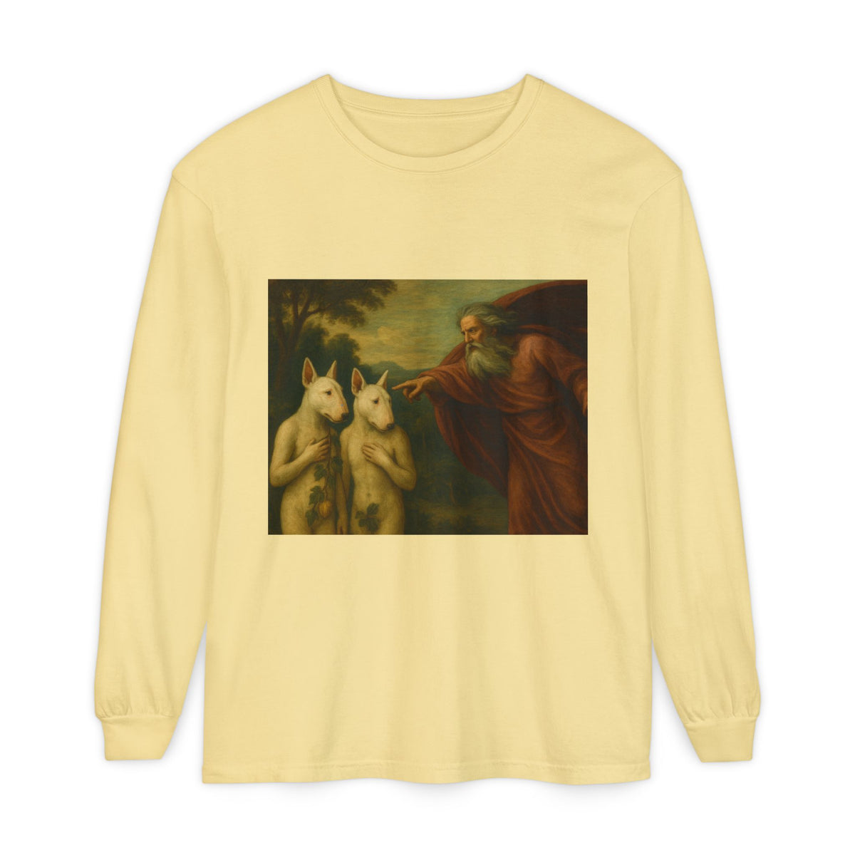Bull Terrier The Rebuke of Adam and Eve — after Domenichino, 1626 | Long Sleeve
