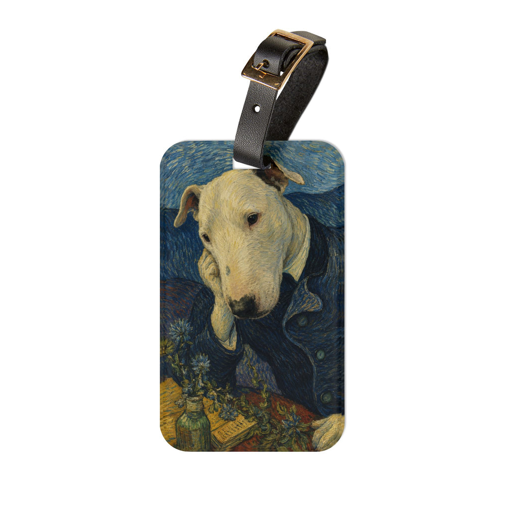 Bull Terrier Portrait of Doctor Gachet — after Vincent van Gogh, 1890 | Luggage Tag