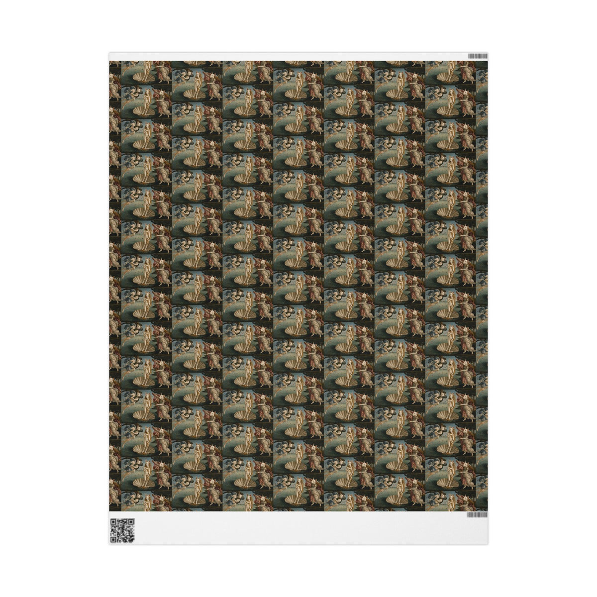 Bull Terrier The Birth of Venus — after Sandro Botticelli, c.1485 | Wrapping Paper