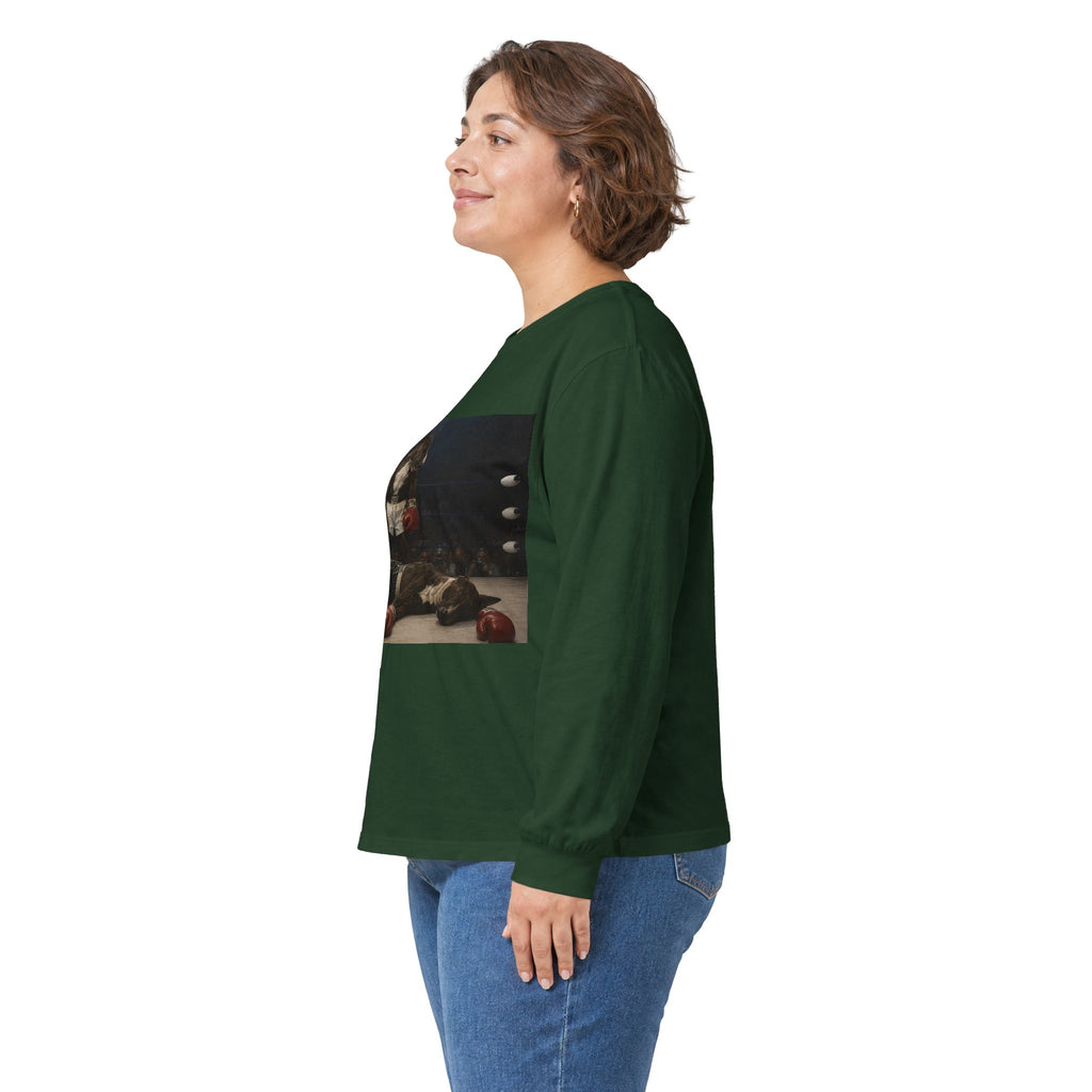 Bull Terrier Mona Lisa — after Leonardo da Vinci, c.1503 | Long Sleeve