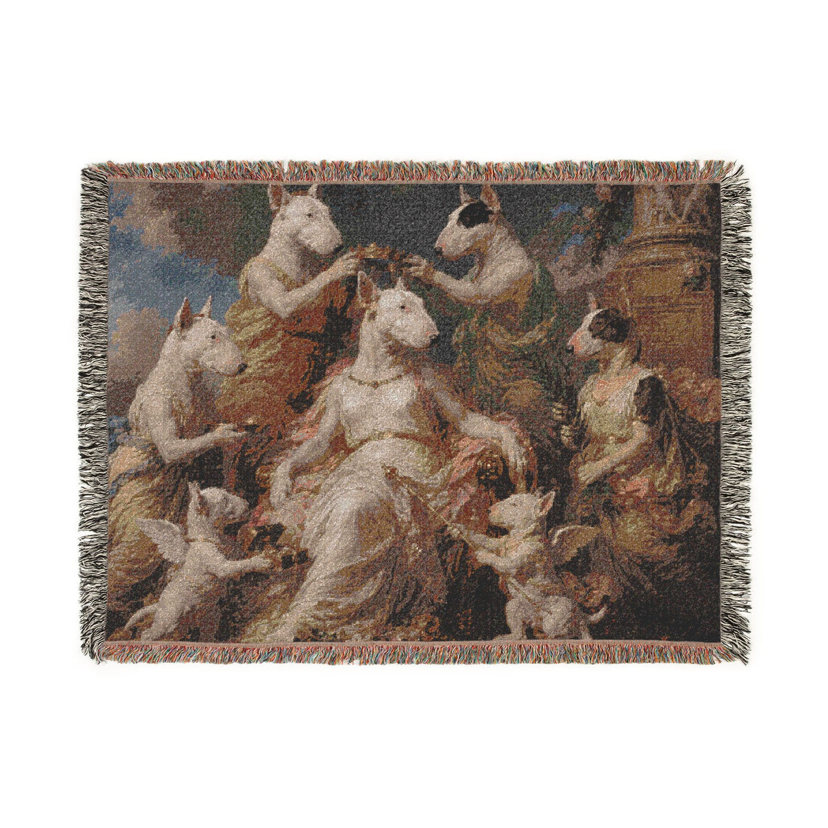 Bull Terrier Themire Crowned by the Graces — after the Sevres Manufactory, 1777 | Blanket