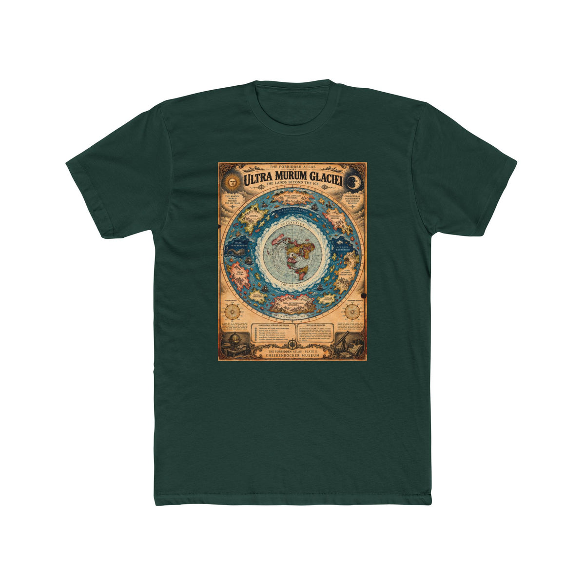 Ultra Murum Glaciei, The Forbidden Atlas Plate II | Unisex Cotton Crew Tee