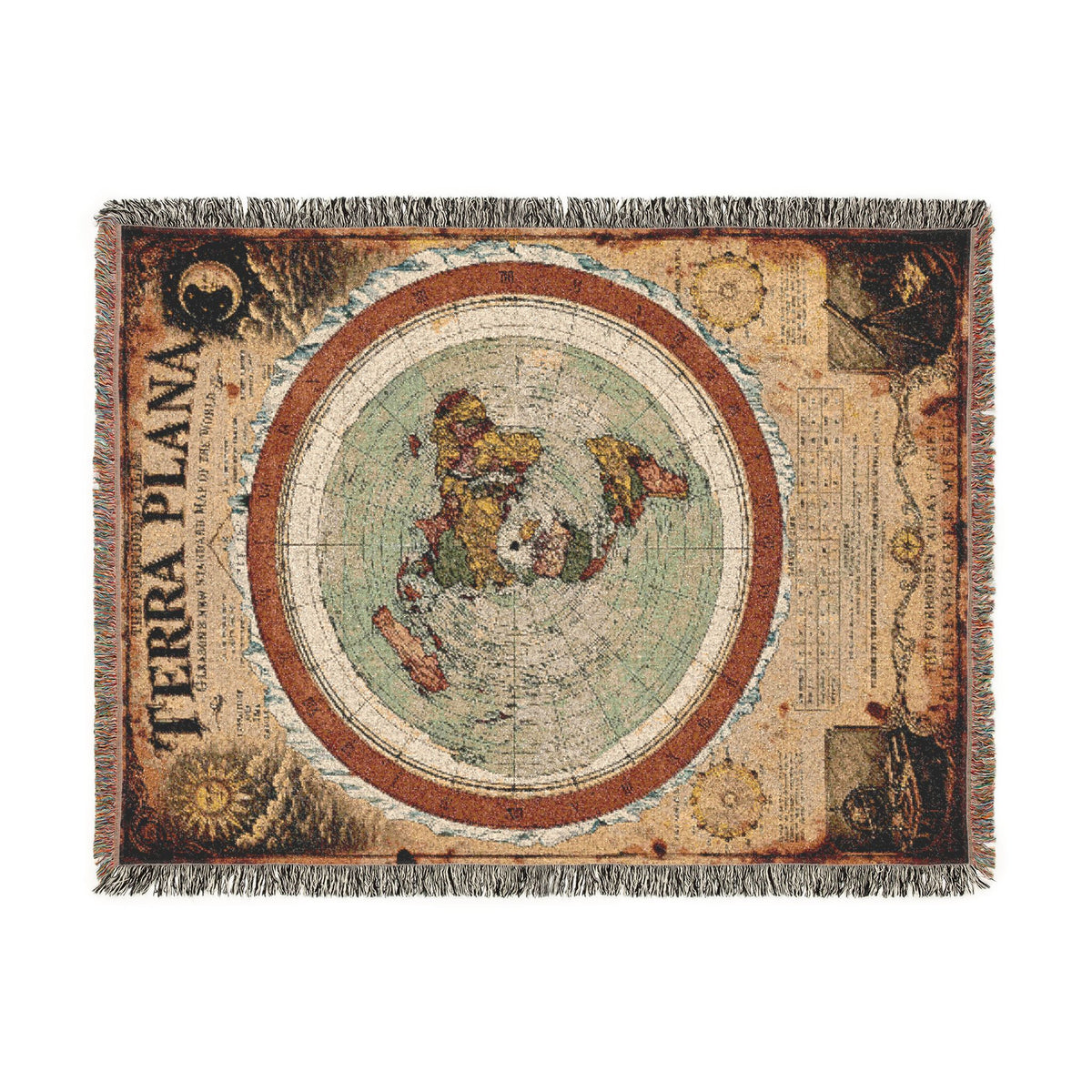 Terra Plana, The Forbidden Atlas Plate I | Blanket