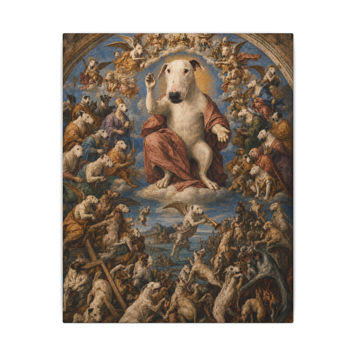 Bull Terrier The Last Judgement — after Michelangelo, 1541 | Canvas