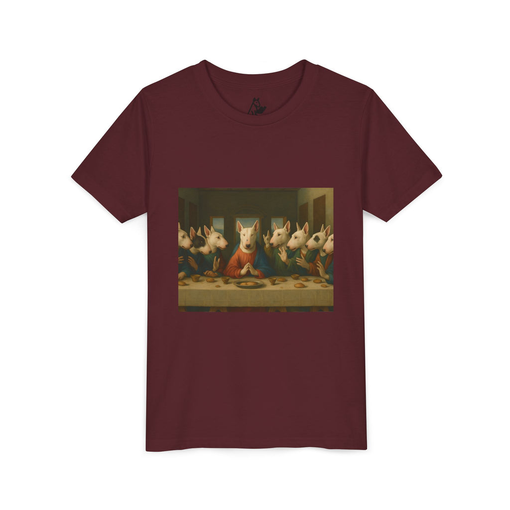 Bull Terrier The Last Supper — after Leonardo da Vinci, 1498 | Youth Tee