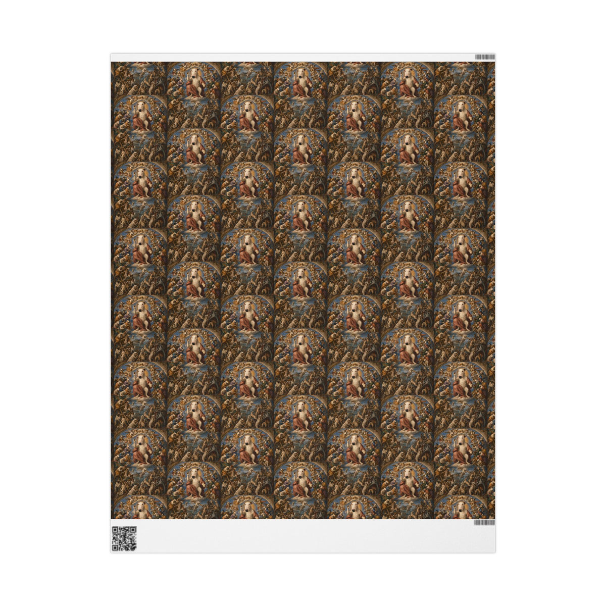 Bull Terrier The Last Judgement — after Michelangelo, 1541 | Wrapping Paper