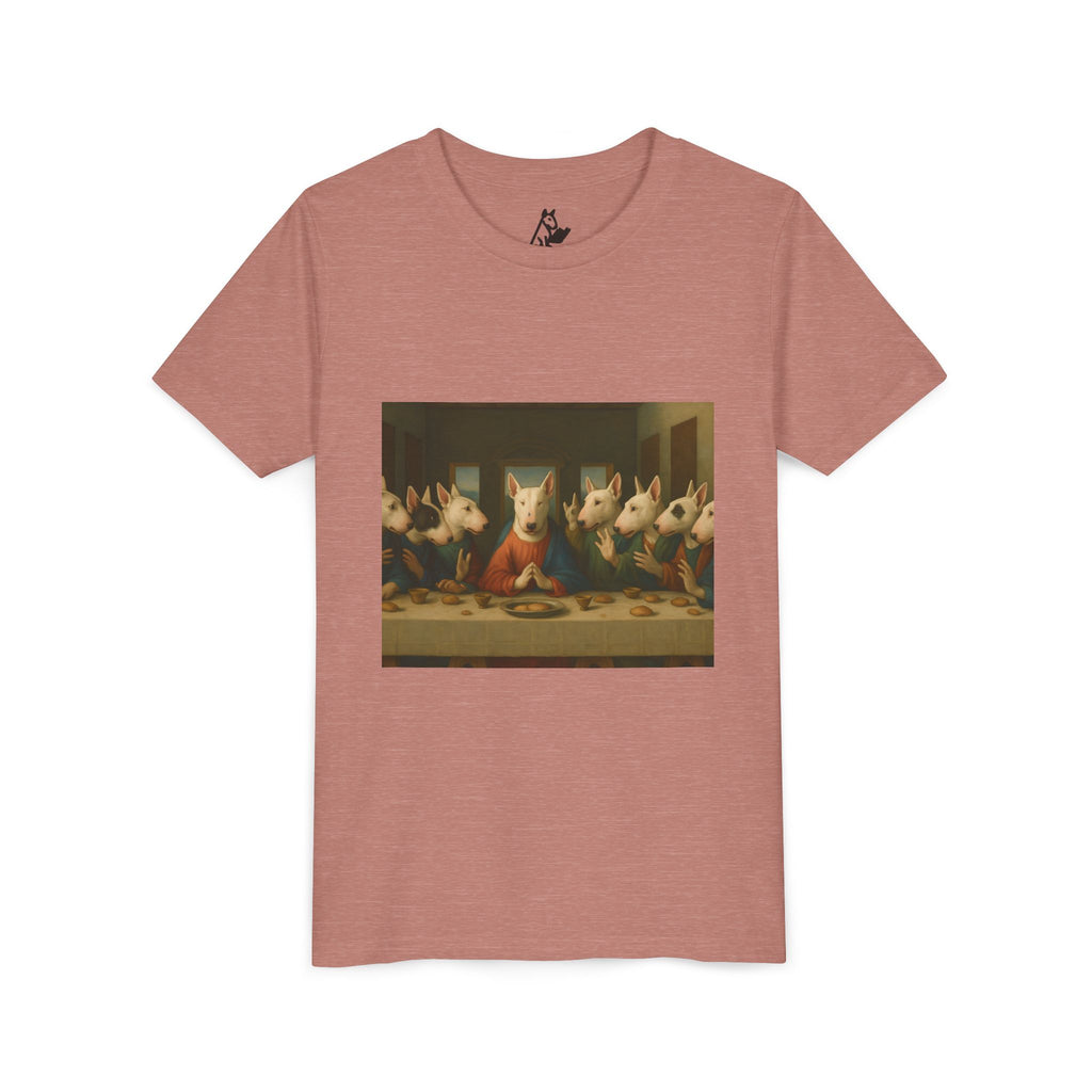 Bull Terrier The Last Supper — after Leonardo da Vinci, 1498 | Youth Tee