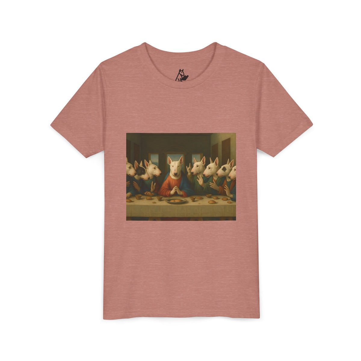 Bull Terrier The Last Supper — after Leonardo da Vinci, 1498 | Youth Tee