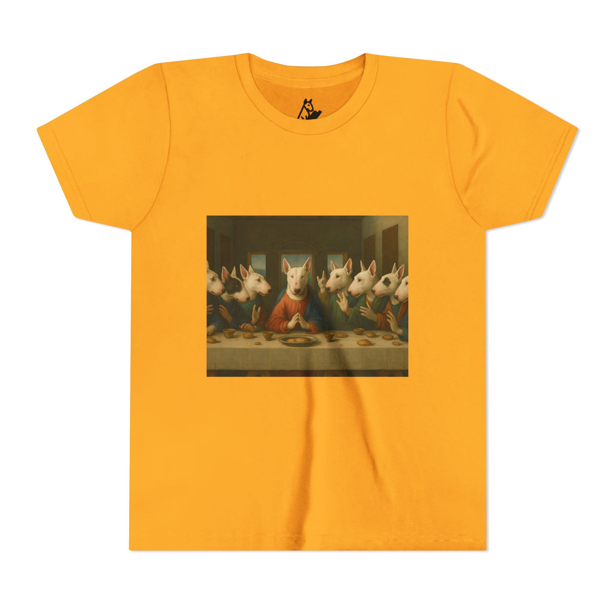 Bull Terrier The Last Supper — after Leonardo da Vinci, 1498 | Youth Tee