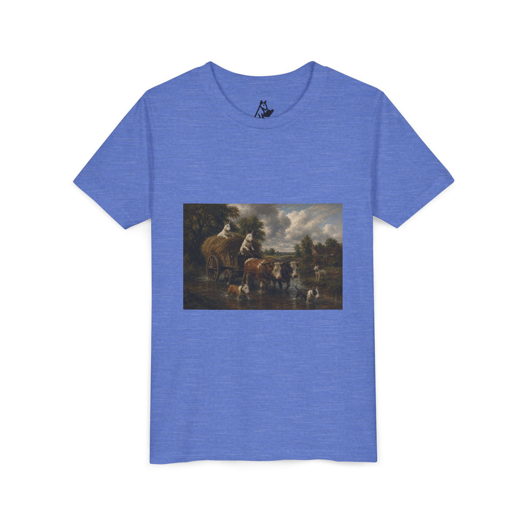 Bull Terrier The Hay Wain — after John Constable, 1821 | Youth Tee