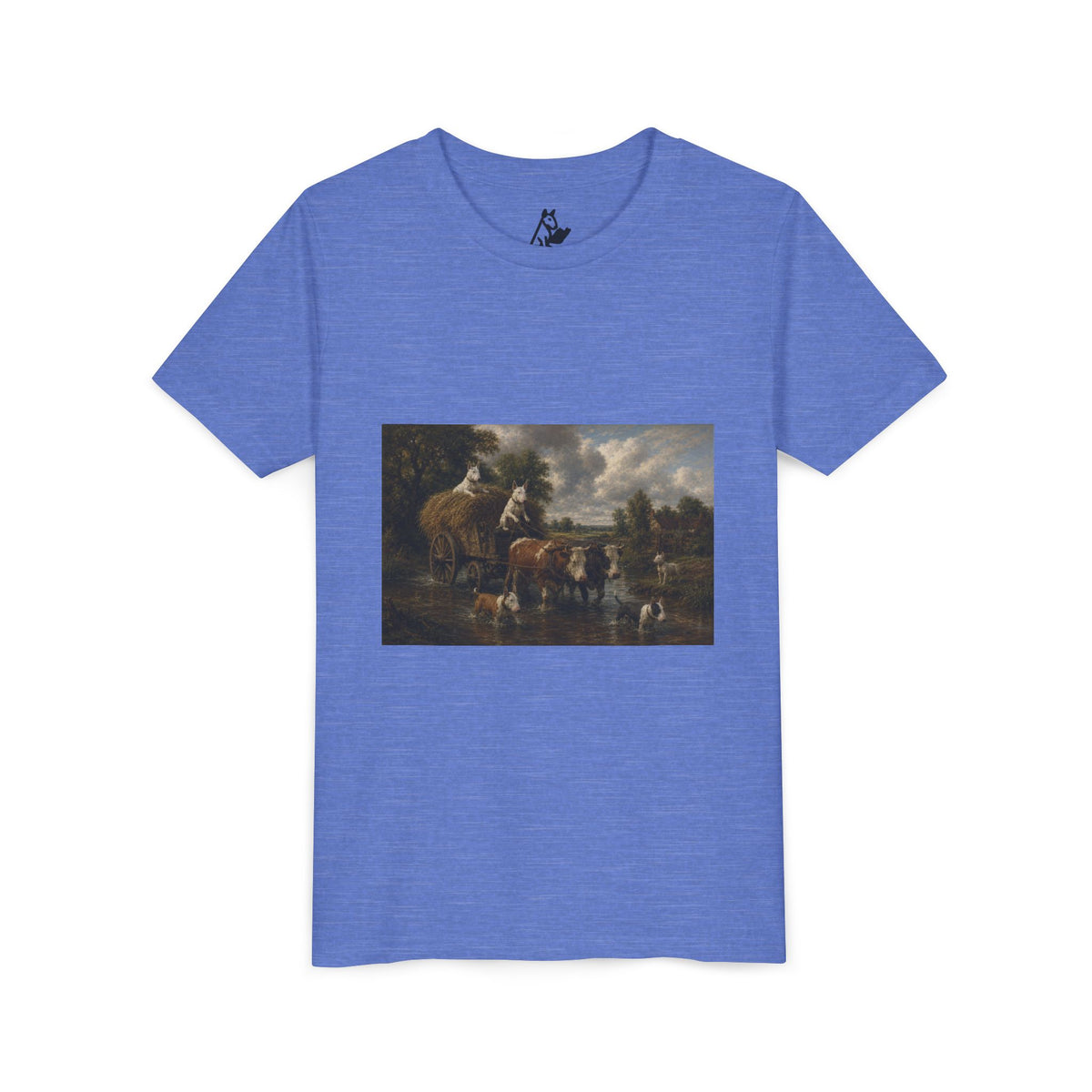 Bull Terrier The Hay Wain — after John Constable, 1821 | Youth Tee