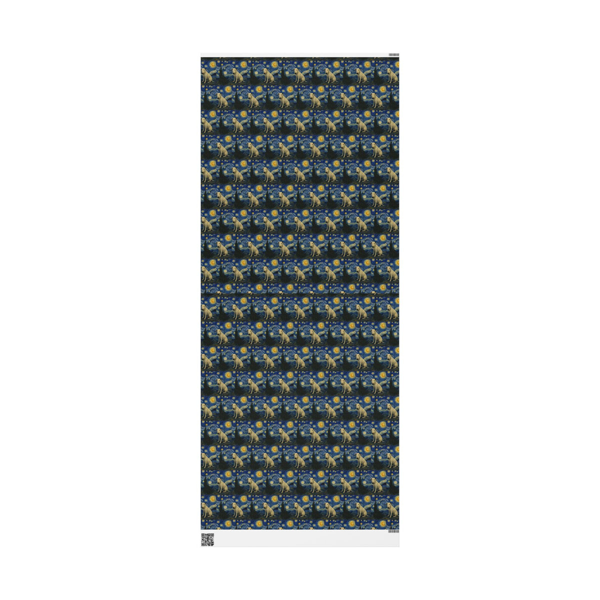 Bull Terrier The Starry Night — after Vincent van Gogh, 1889 | Wrapping Paper