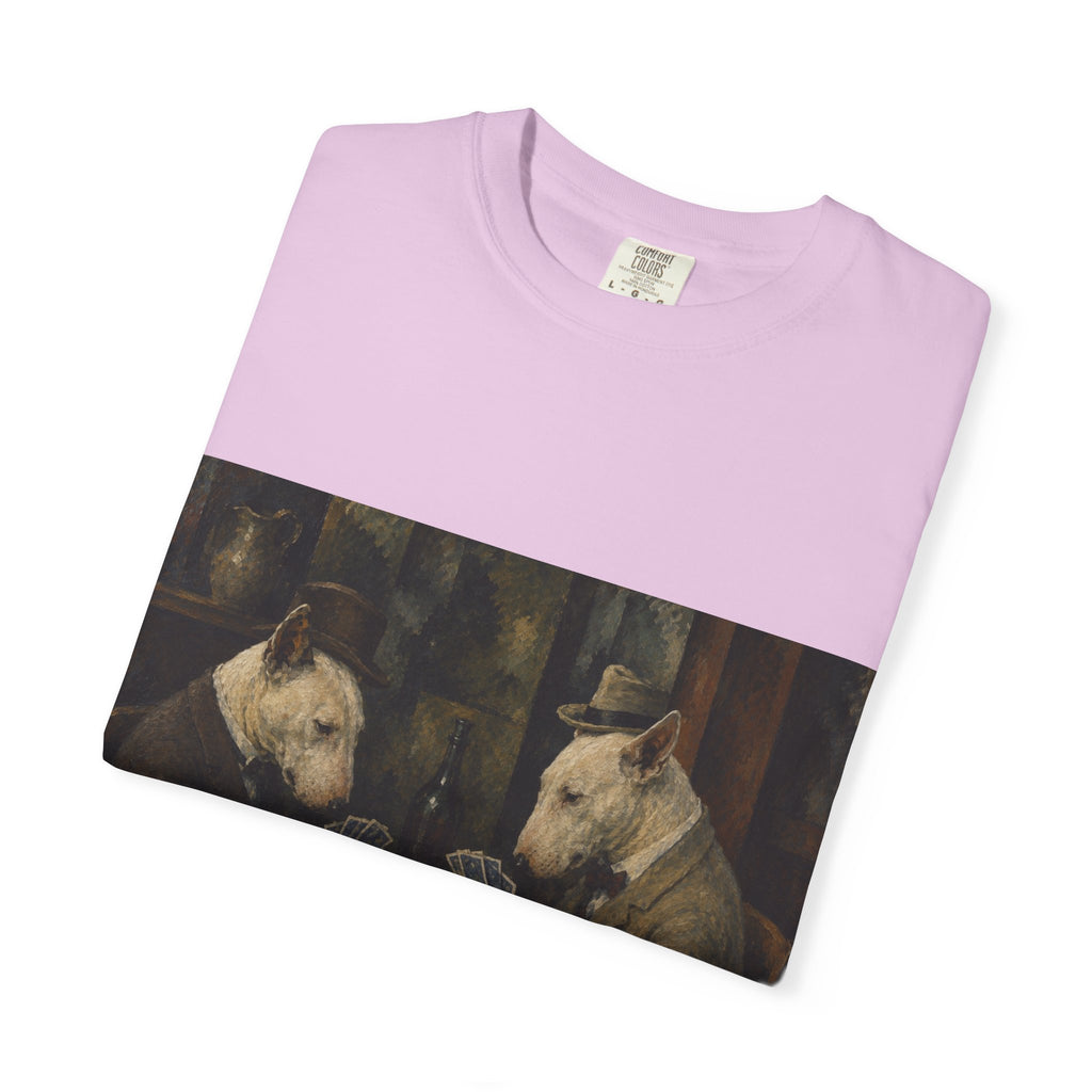 Bull Terrier The Card Players — after Paul Cezanne, c.1895 | Garment-Dyed Tee