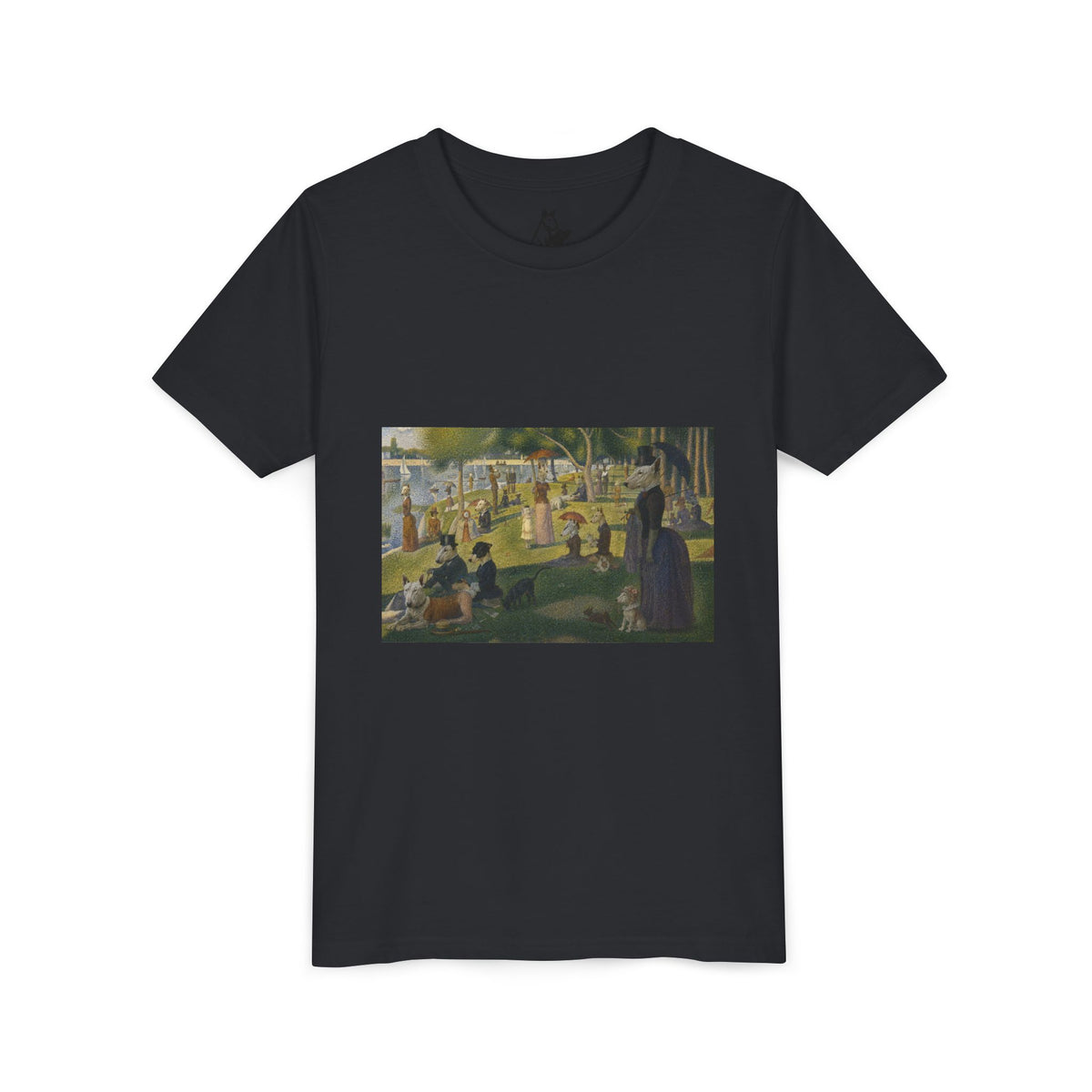 Bull Terrier A Sunday Afternoon on La Grande Jatte — after Georges Seurat, 1886 | Youth Tee