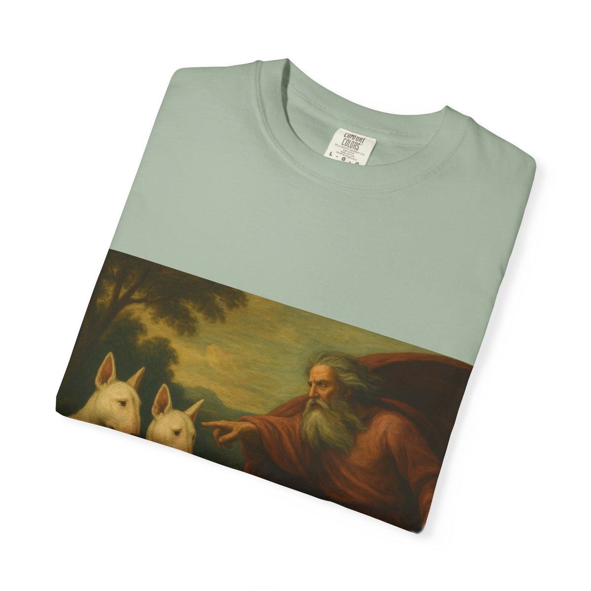 Bull Terrier The Rebuke of Adam and Eve — after Domenichino, 1626 | Garment-Dyed Tee
