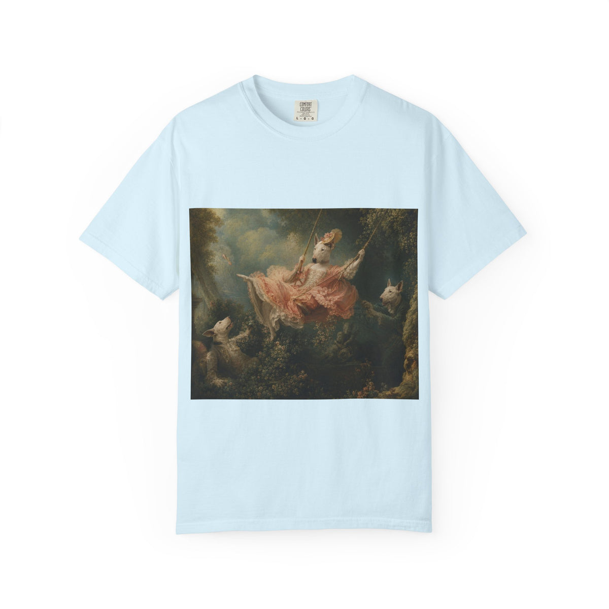 Bull Terrier The Swing — after Jean-Honore Fragonard, 1767 | Garment-Dyed Tee