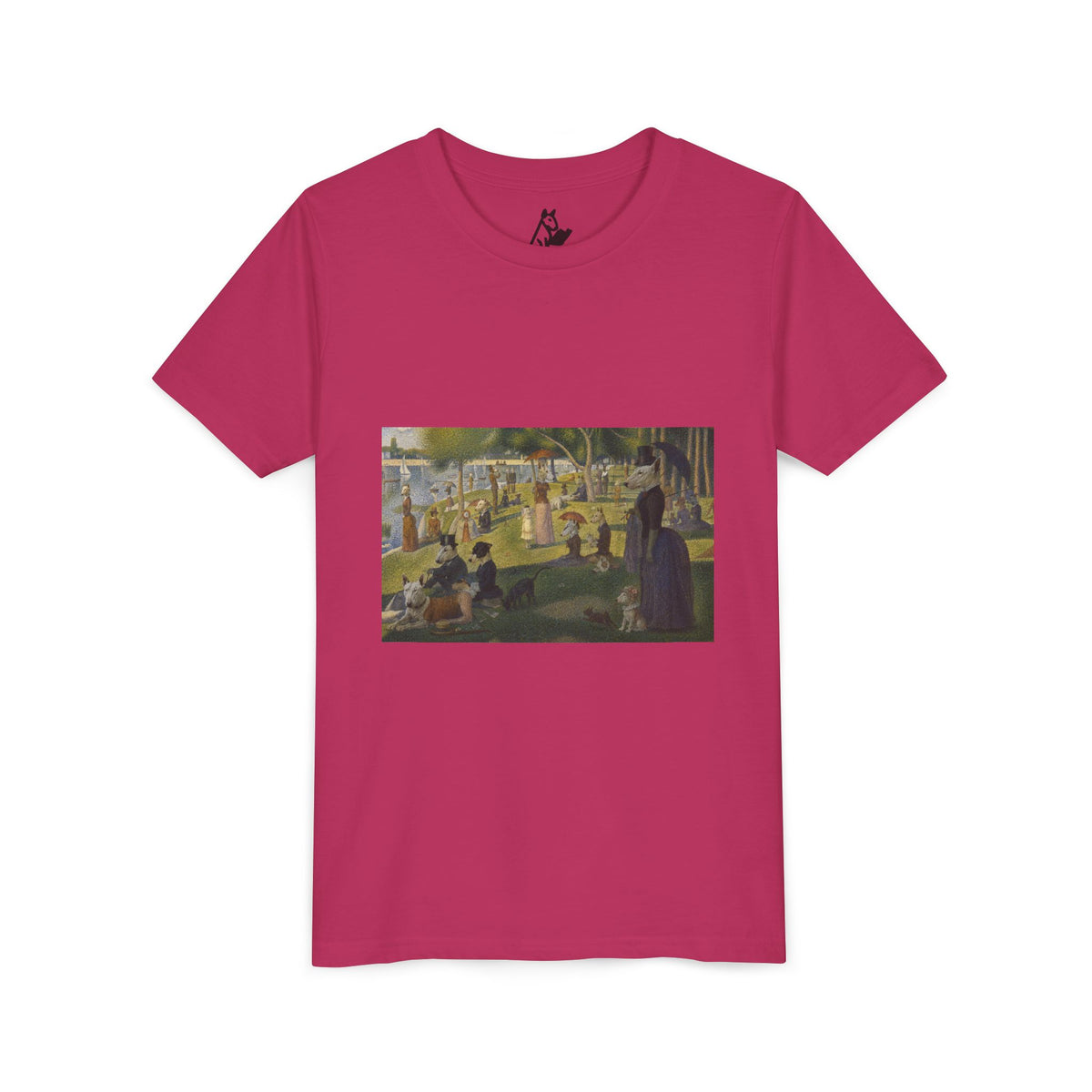 Bull Terrier A Sunday Afternoon on La Grande Jatte — after Georges Seurat, 1886 | Youth Tee