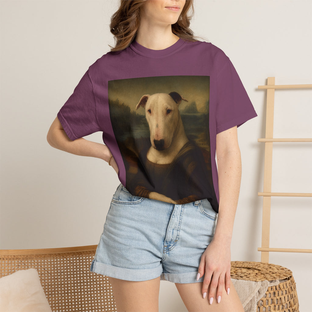 Bull Terrier Mona Lisa — after Leonardo da Vinci, c.1503 | Garment-Dyed Tee