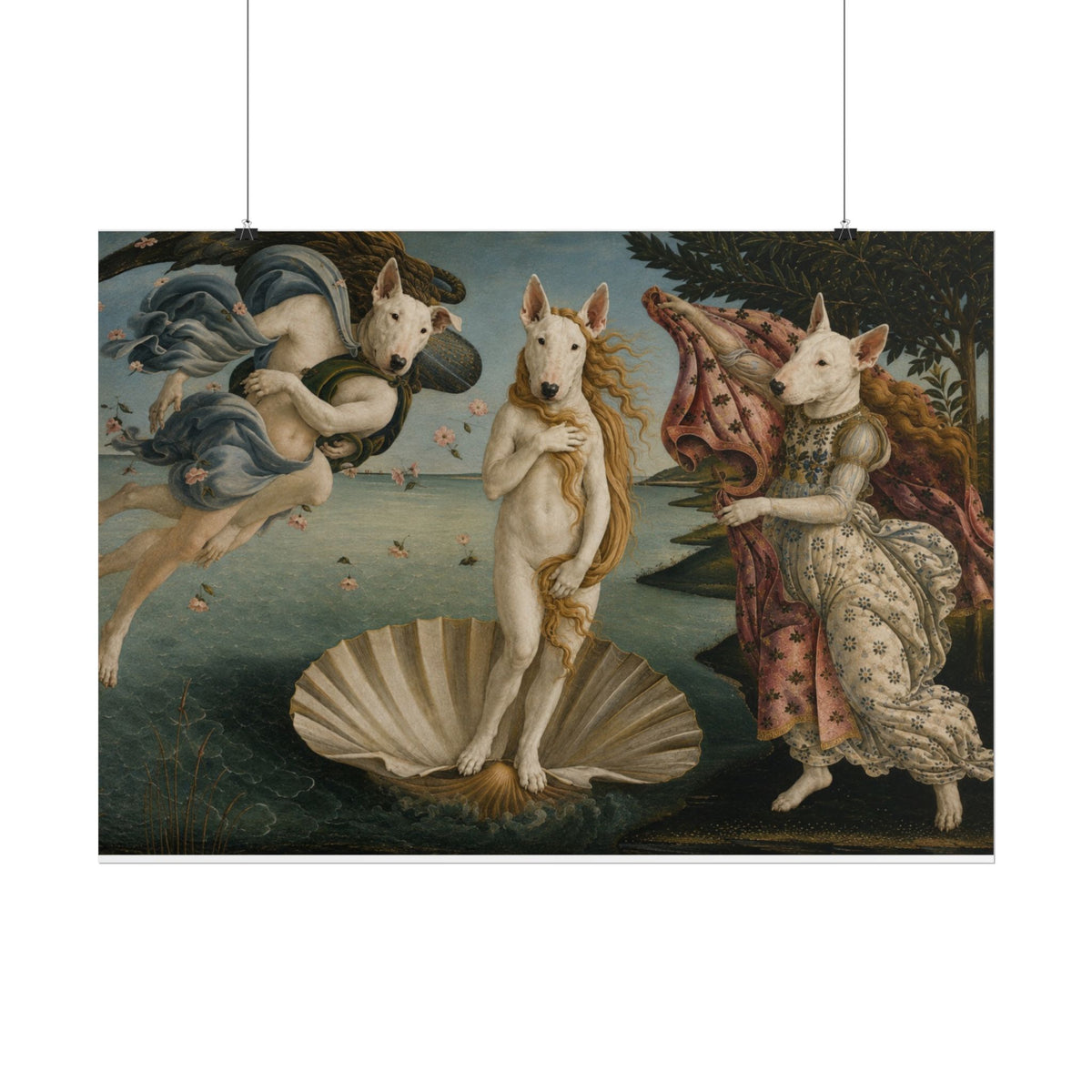 Bull Terrier The Birth of Venus — after Sandro Botticelli, c.1485 | Print