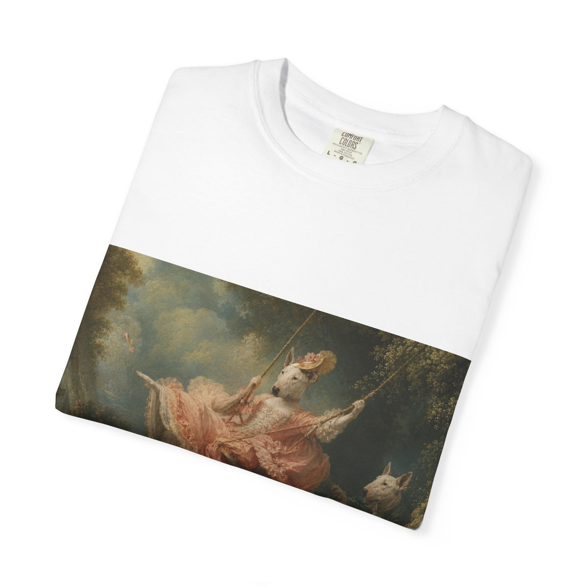 Bull Terrier The Swing — after Jean-Honore Fragonard, 1767 | Garment-Dyed Tee